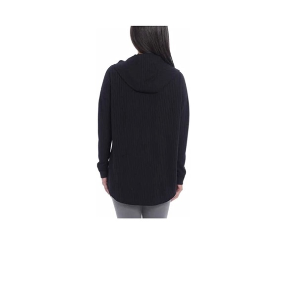 Chaser Black Waffle Knit Hooded Top - Picture 3 of 7